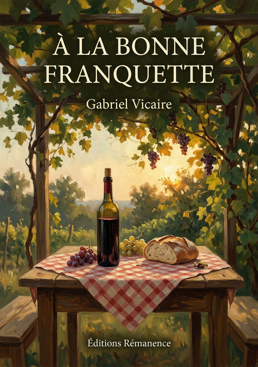 Livre À la bonne franquette par Gabriel Vicaire - Couverture - Editions Remanence