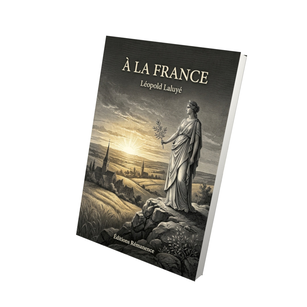 Livre À la France par Léopold Laluyé - Vue 3D - Editions Remanence