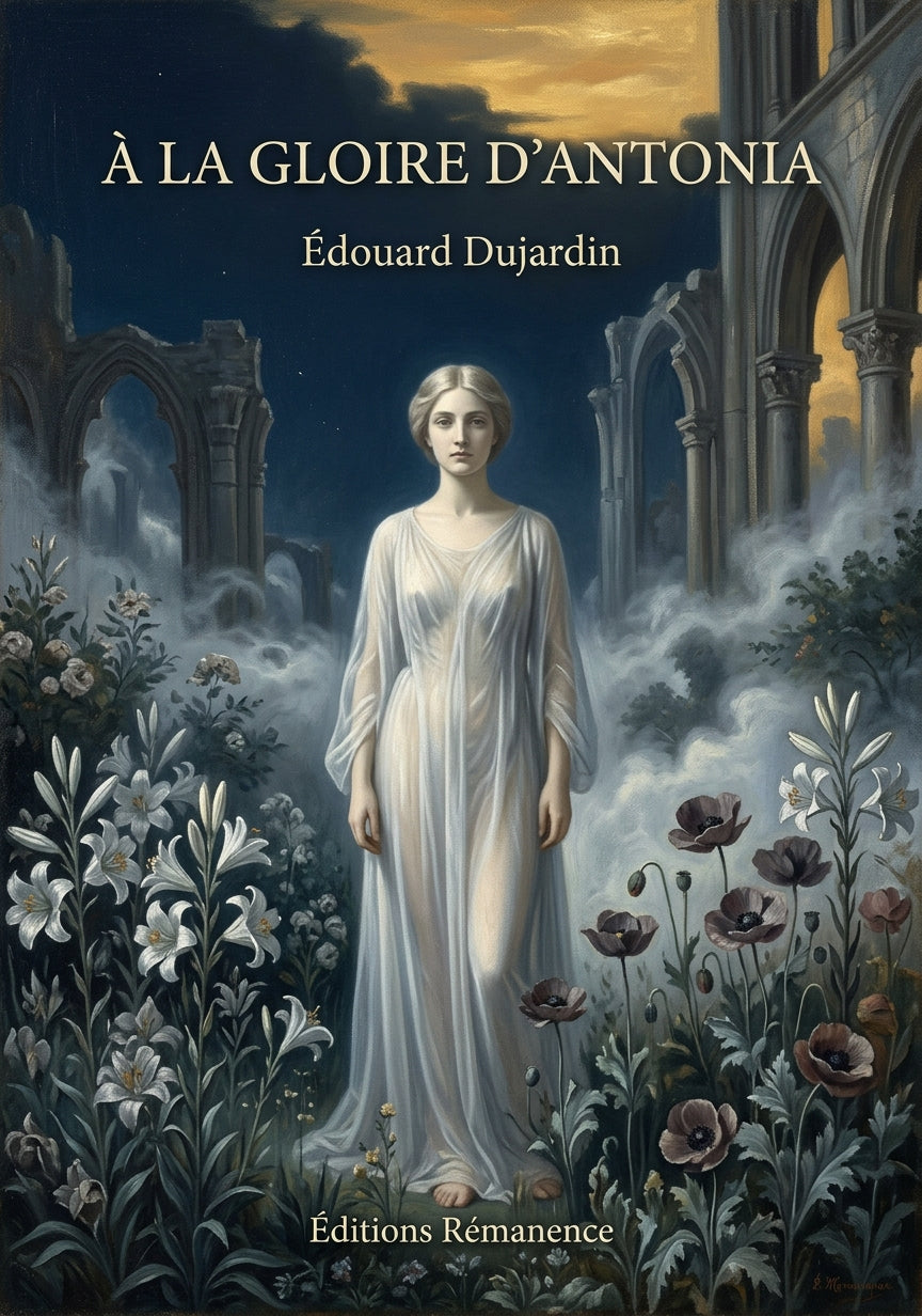 Livre À la gloire d’Antonia par Édouard Dujardin - Couverture - Editions Remanence