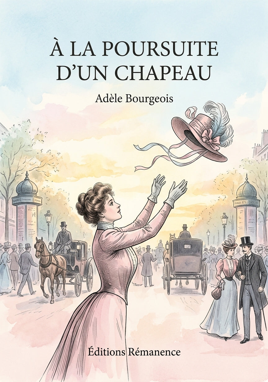 Livre À la poursuite d’un chapeau par Adèle Bourgeois - Couverture - Editions Remanence