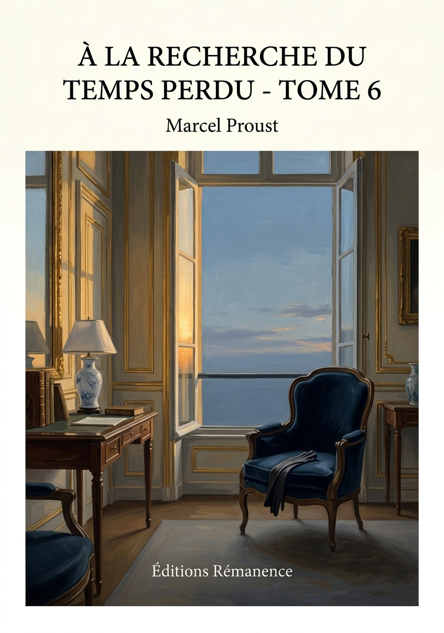 Livre À la recherche du temps perdu - Tome 6 par Marcel Proust - Couverture - Editions Remanence