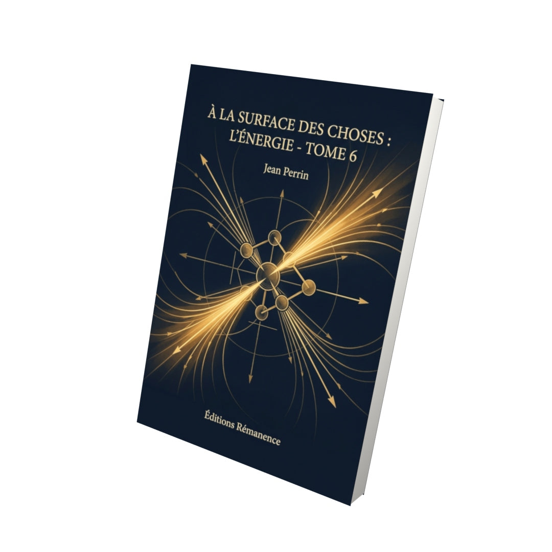 Livre À la surface des choses : L’énergie - Tome 6 par Jean Perrin - Vue 3D - Editions Remanence