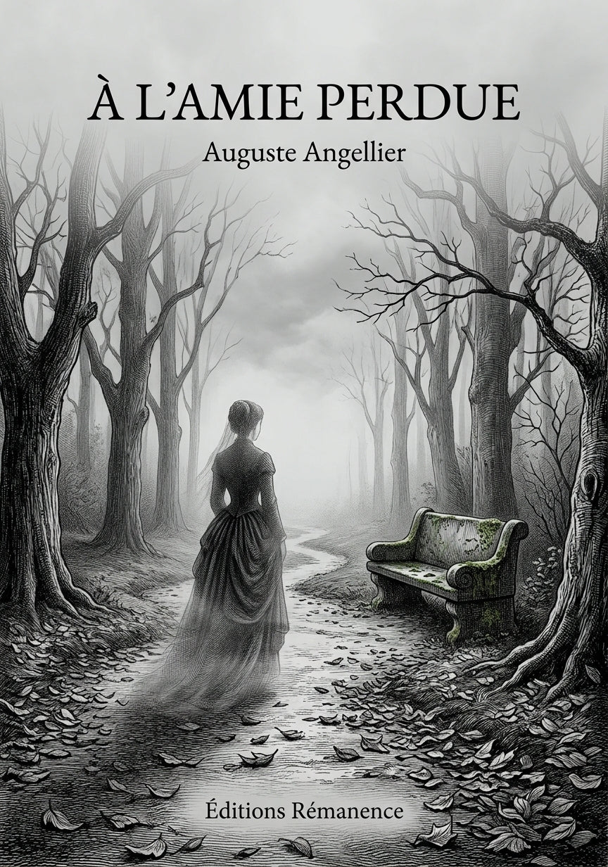 Livre À l’amie perdue par Auguste Angellier - Couverture - Editions Remanence