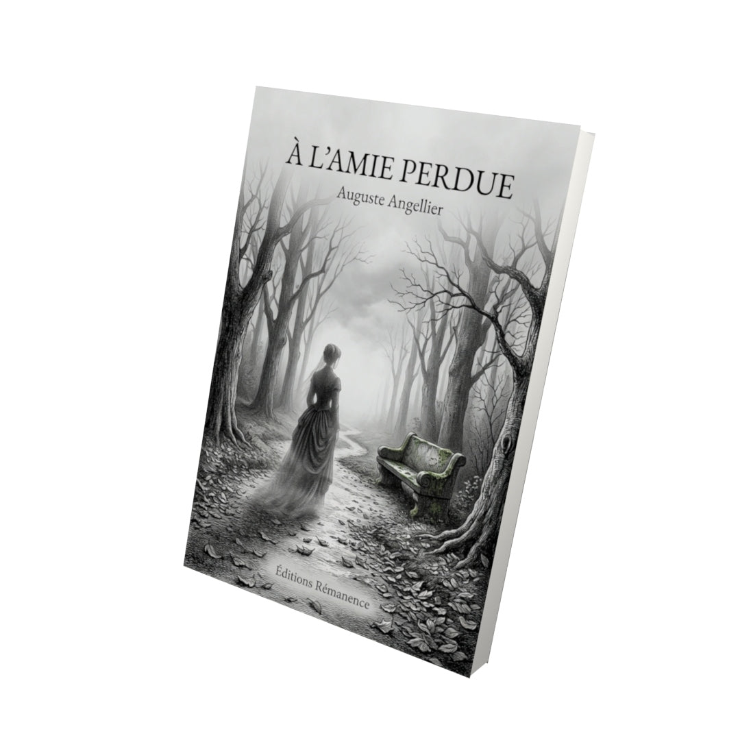 Livre À l’amie perdue par Auguste Angellier - Vue 3D - Editions Remanence
