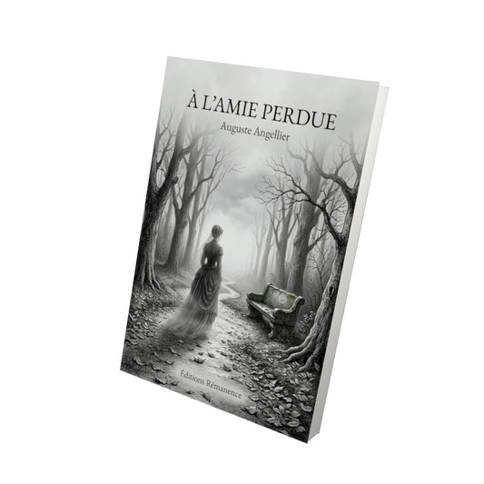 Livre À l’amie perdue par Auguste Angellier - Vue 3D - Editions Remanence