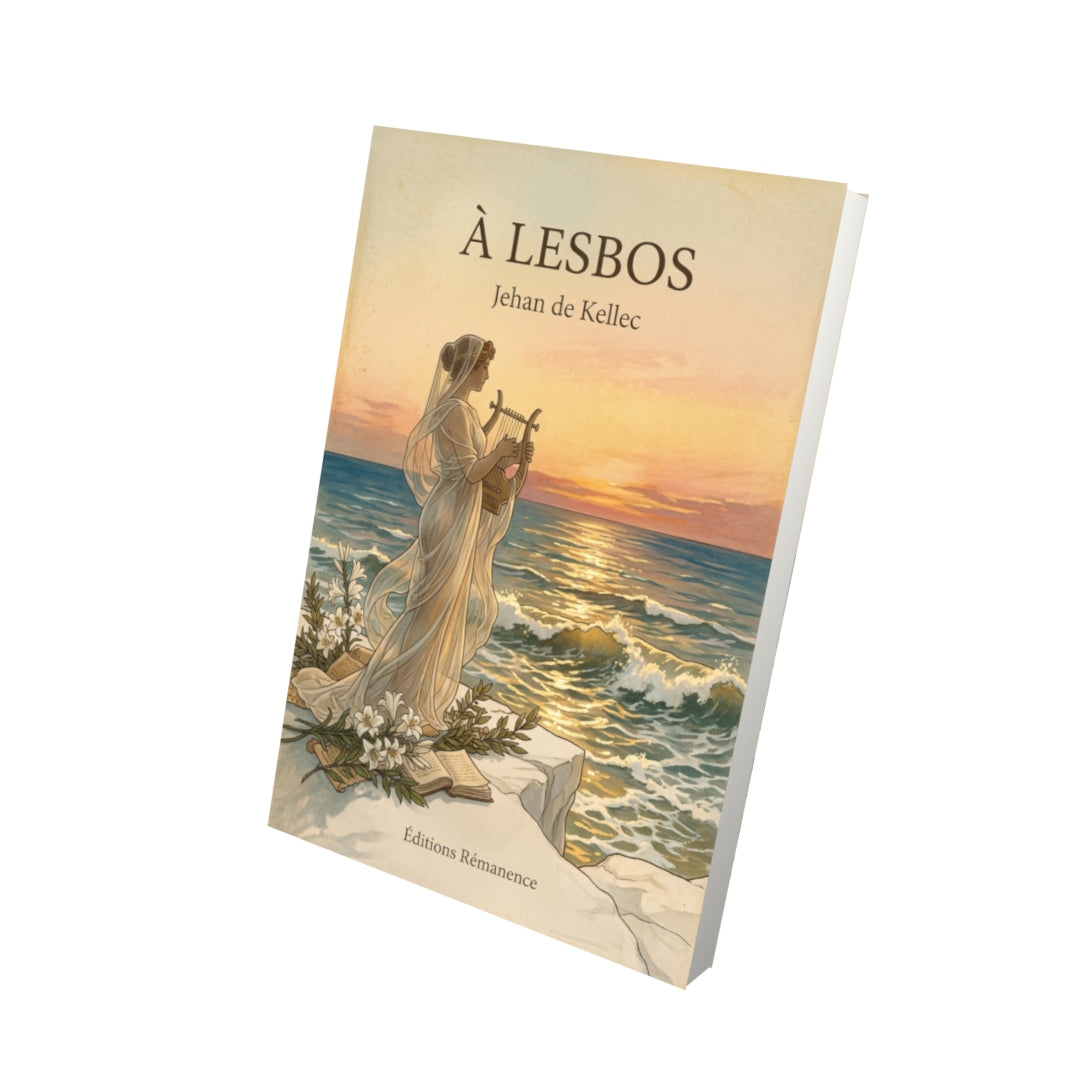 Livre À Lesbos par Jehan de Kellec - Vue 3D - Editions Remanence