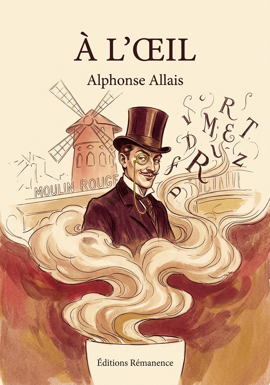 Livre À l’œil par Alphonse Allais - Couverture - Editions Remanence
