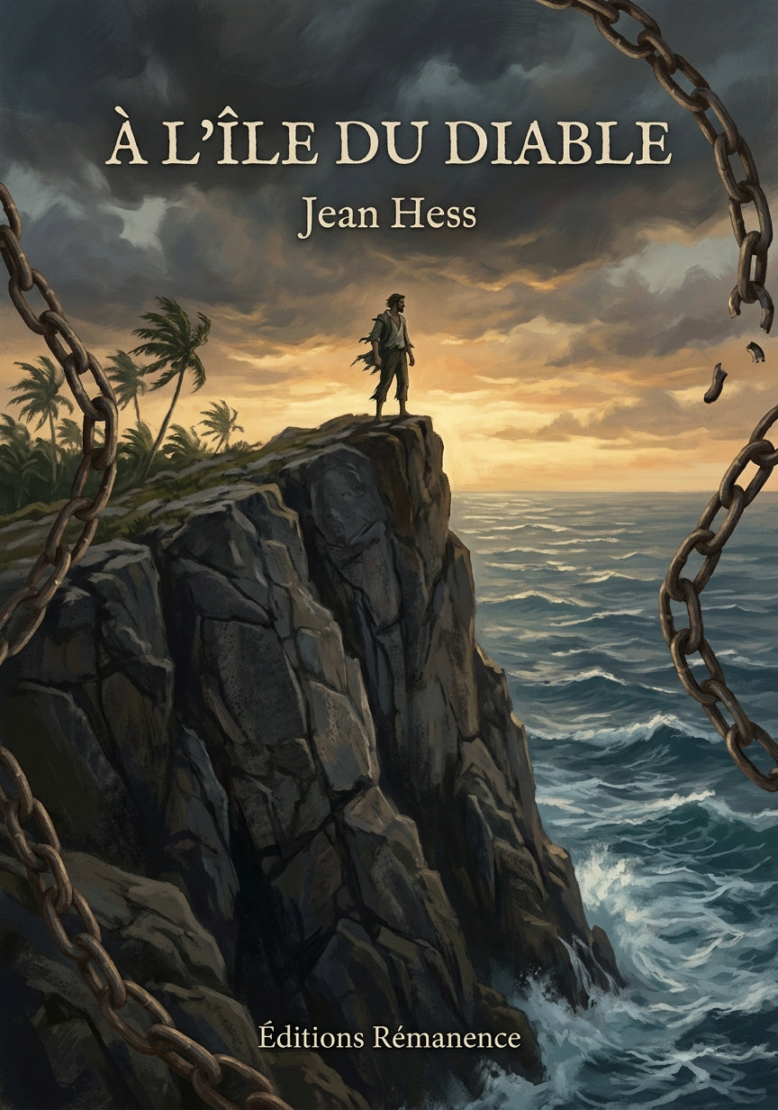 Livre À l’Île du Diable par Jean Hess - Couverture - Editions Remanence