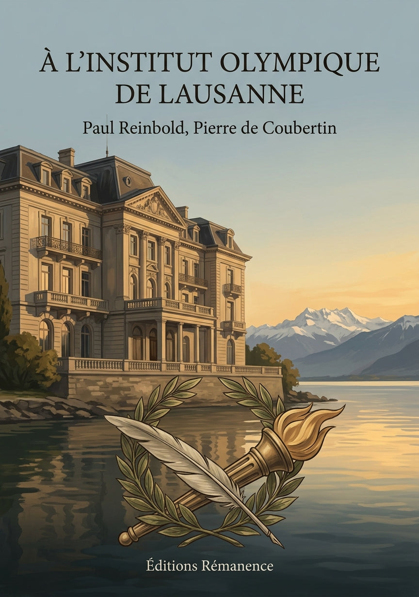 Livre À l’Institut olympique de Lausanne par Paul Reinbold, Pierre de Coubertin - Couverture - Editions Remanence