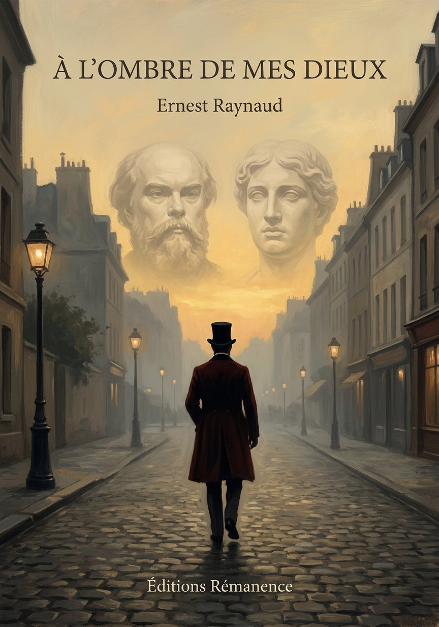 Livre À l’ombre de mes dieux par Ernest Raynaud - Couverture - Editions Remanence