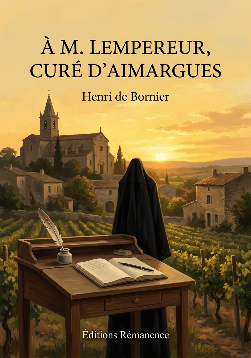 Livre À M. Lempereur, curé d’Aimargues par Henri de Bornier - Couverture - Editions Remanence