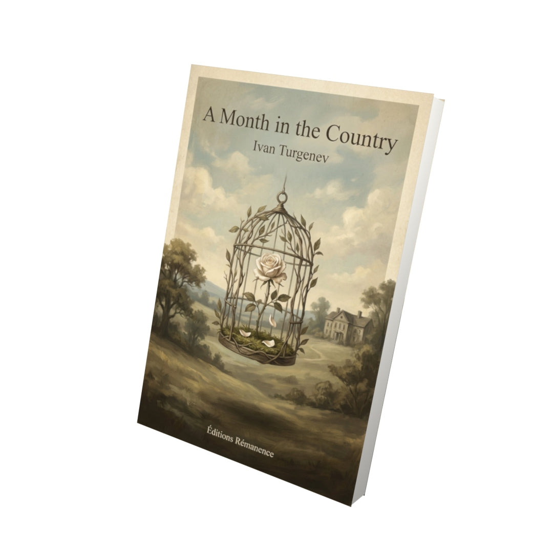Livre A Month in the Country – Ivan Turgenev - Vue 3D - Editions Remanence