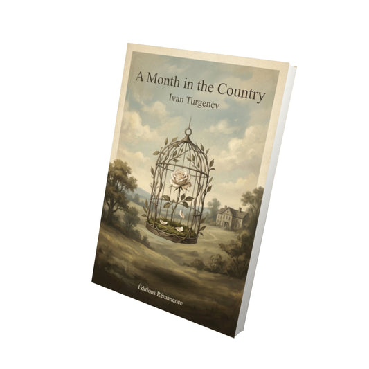 Livre A Month in the Country – Ivan Turgenev - Vue 3D - Editions Remanence