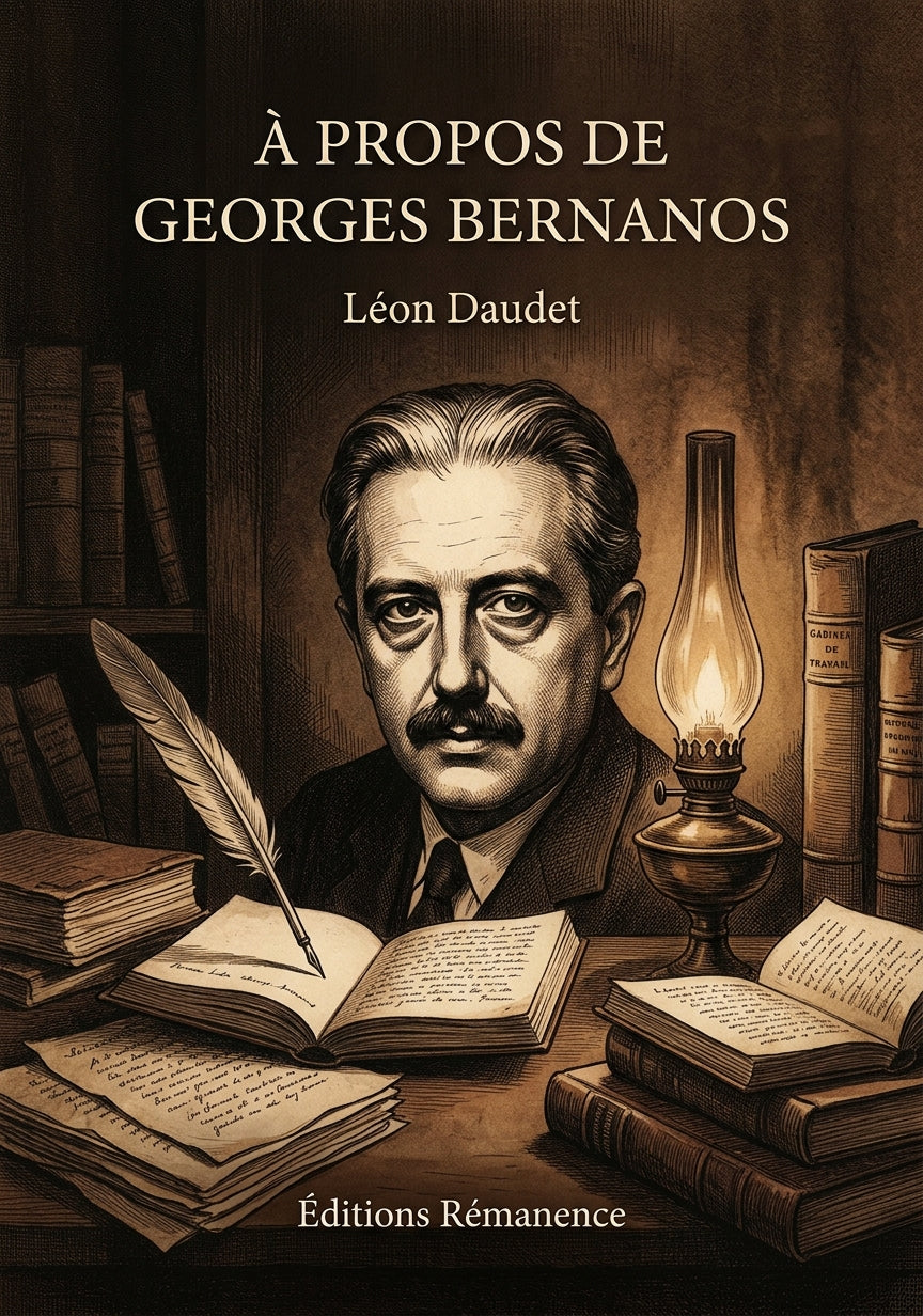 Livre À propos de Georges Bernanos par Léon Daudet - Couverture - Editions Remanence