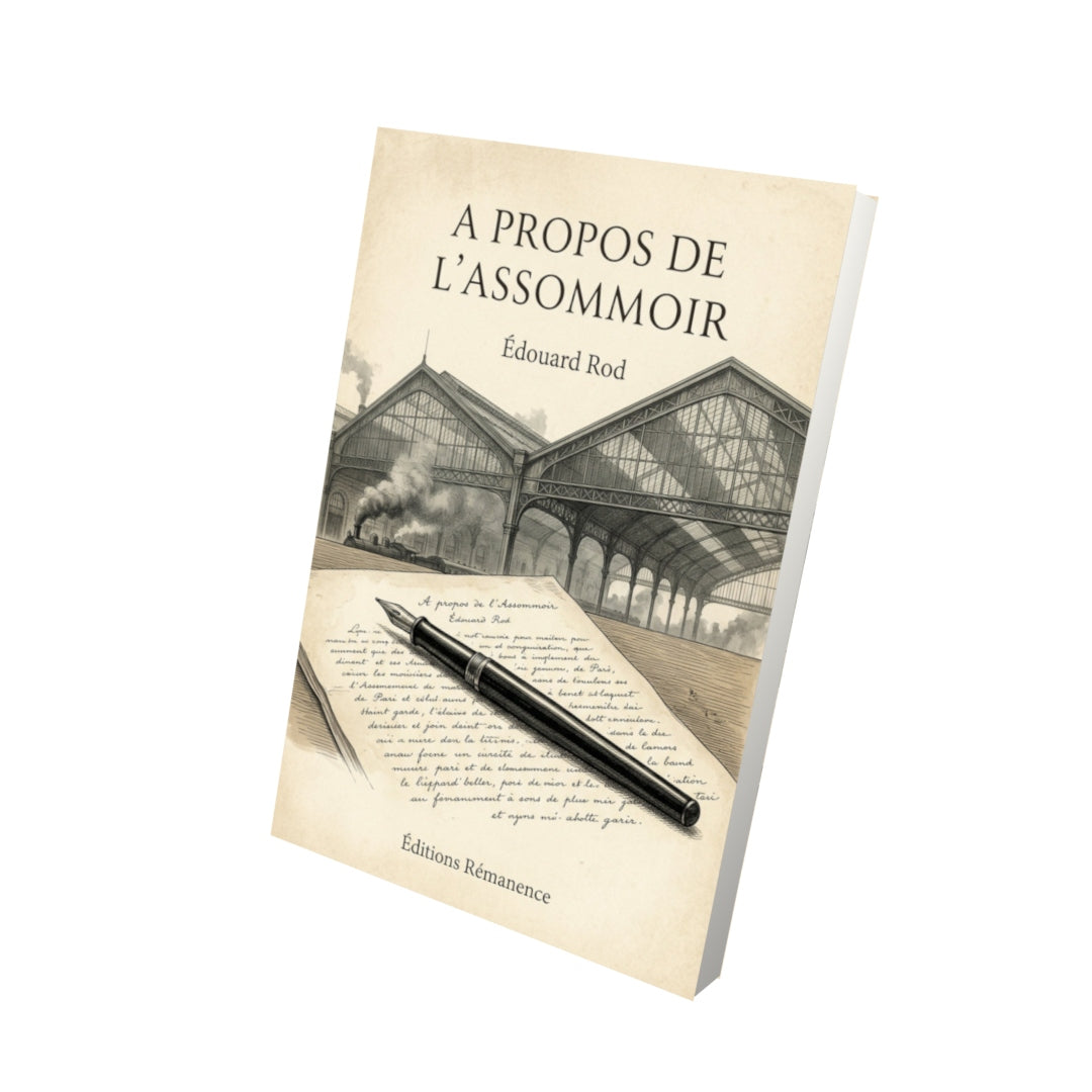 Livre A Propos de l'Assommoir - Édouard Rod - Vue 3D - Editions Remanence