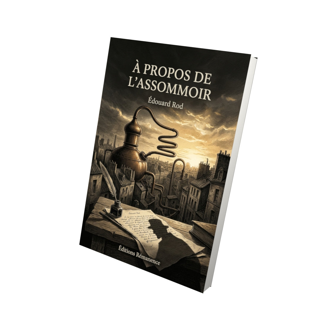 Livre À propos de l’Assommoir par Édouard Rod - Vue 3D - Editions Remanence