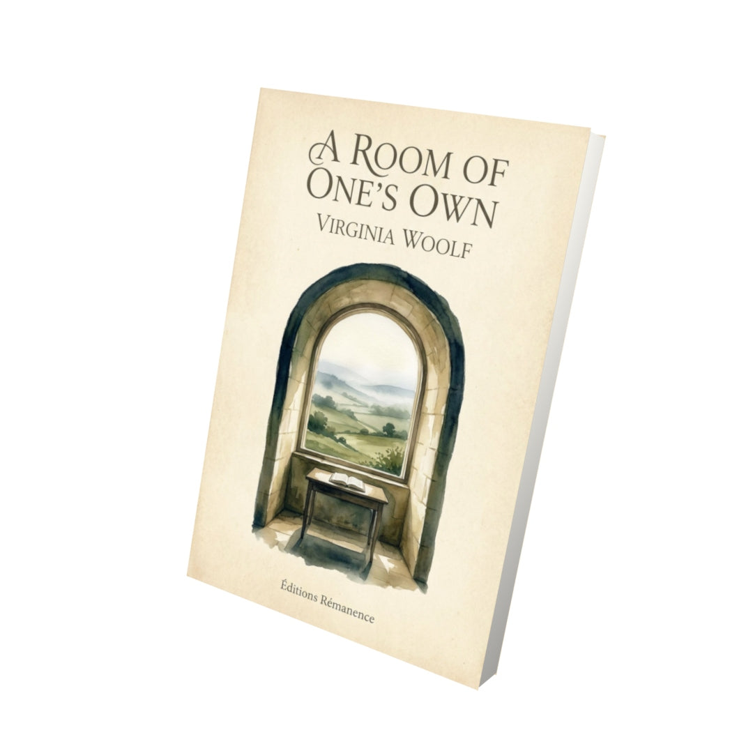 Livre A Room of One's Own – Virginia Woolf - Vue 3D - Editions Remanence