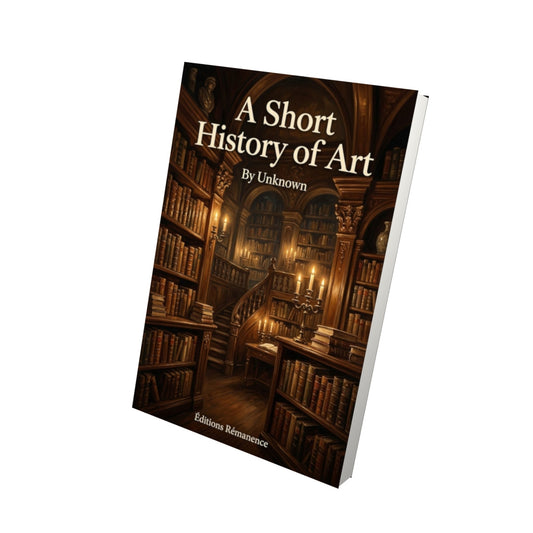 Livre A Short History of Art - Vue 3D - Editions Remanence