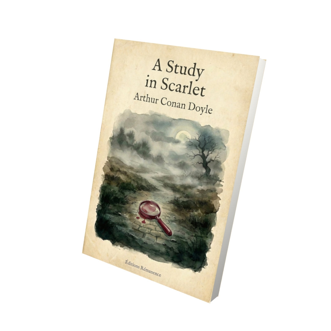 Livre A Study in Scarlet – Arthur Conan Doyle - Vue 3D - Editions Remanence