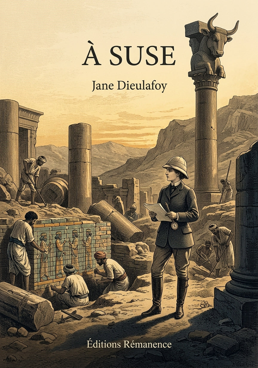 Livre À Suse par Jane Dieulafoy - Couverture - Editions Remanence