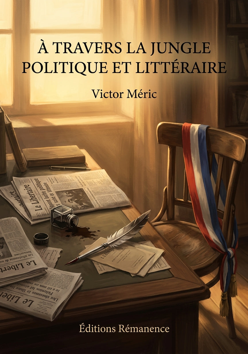 Livre À travers la jungle politique et littéraire par Victor Méric - Couverture - Editions Remanence