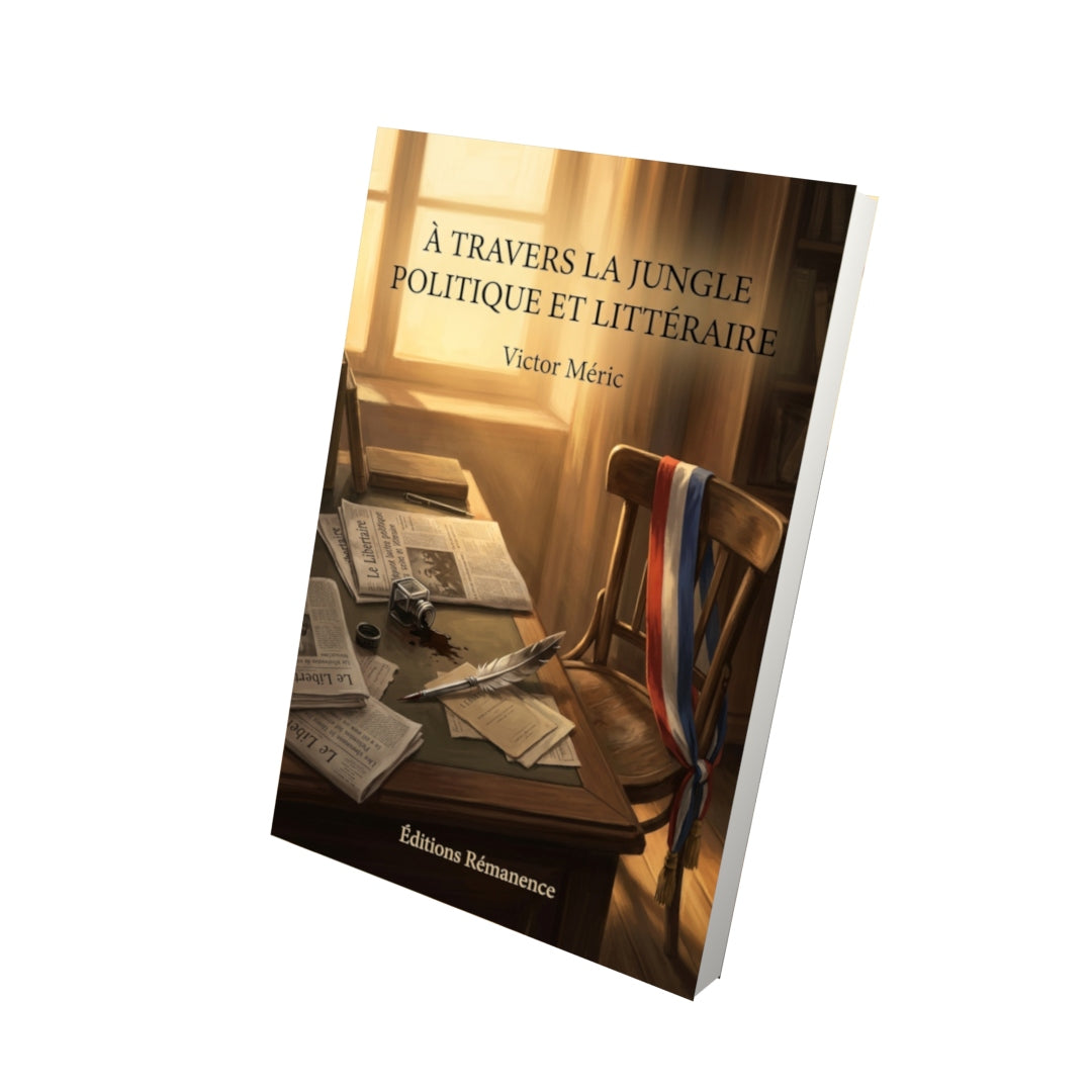 Livre À travers la jungle politique et littéraire par Victor Méric - Vue 3D - Editions Remanence