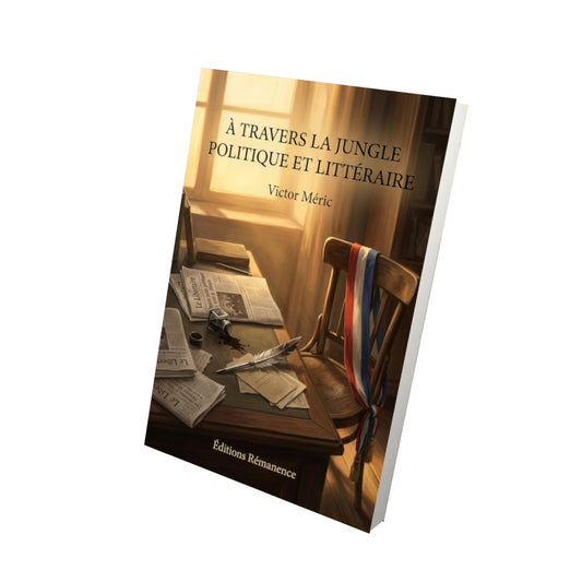 Livre À travers la jungle politique et littéraire par Victor Méric - Vue 3D - Editions Remanence