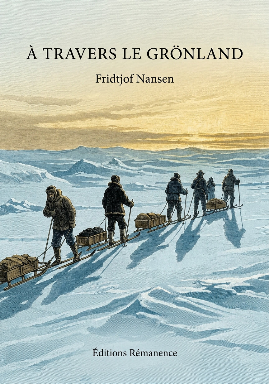 Livre À travers le Grönland par Fridtjof Nansen - Couverture - Editions Remanence