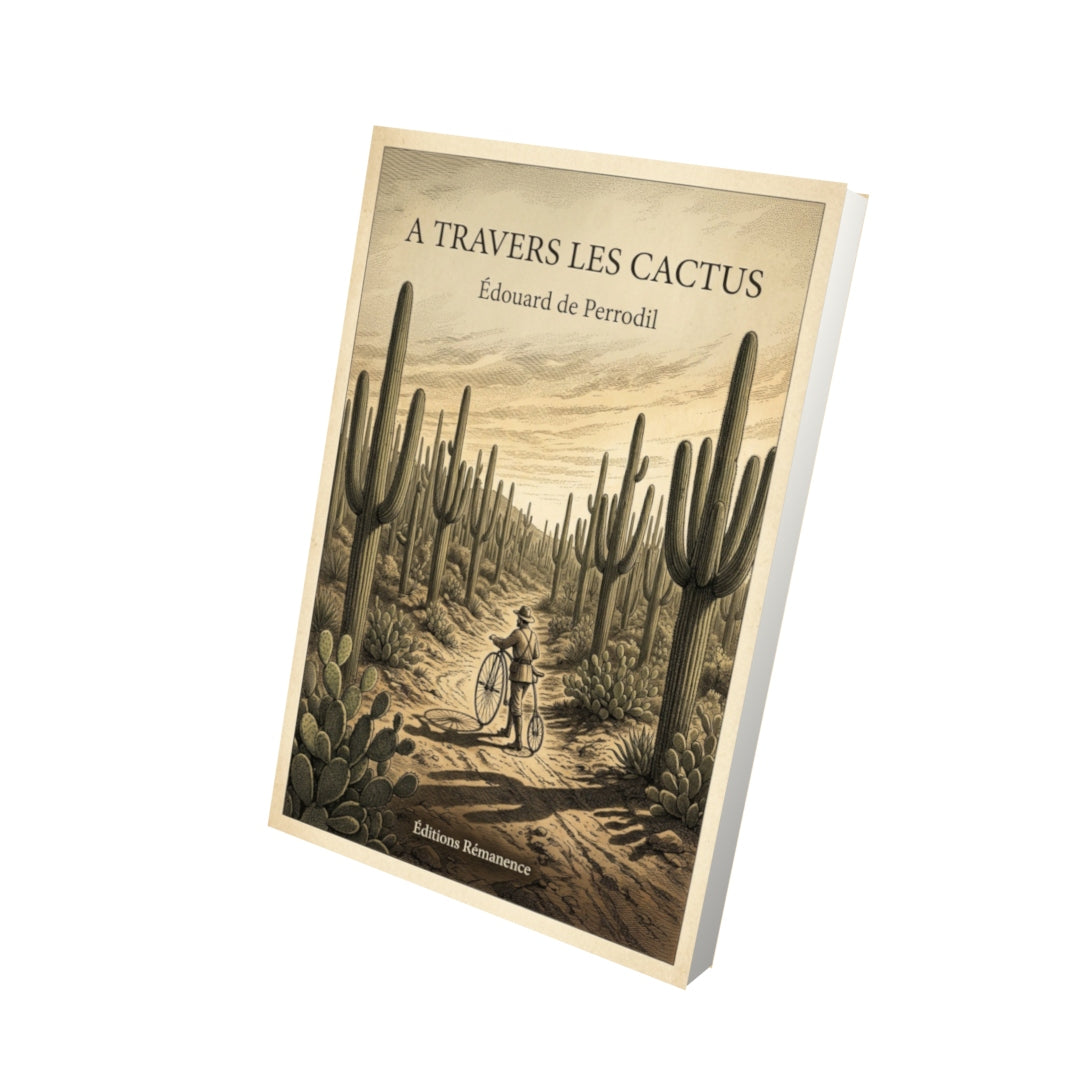 Livre A travers les cactus - Édouard de Perrodil - Vue 3D - Editions Remanence