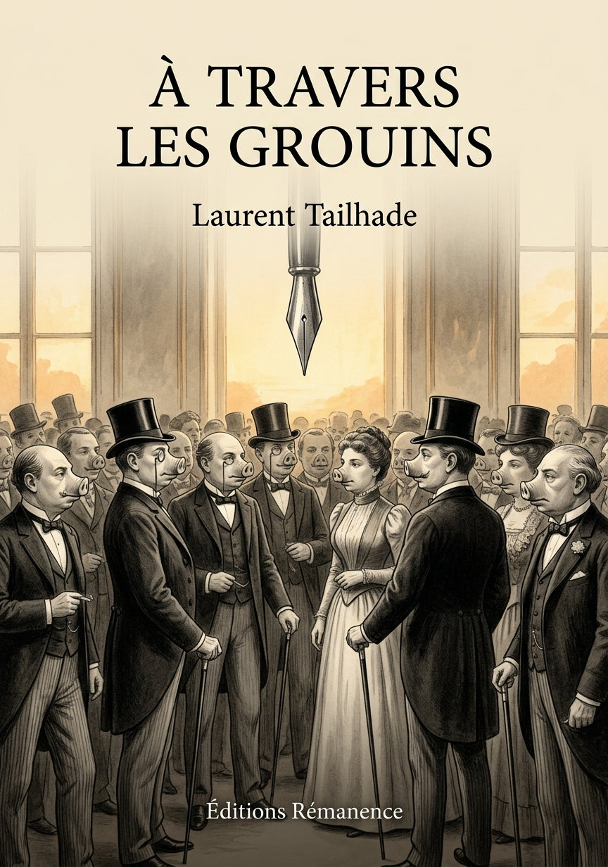 Livre À Travers les Grouins par Laurent Tailhade - Couverture - Editions Remanence