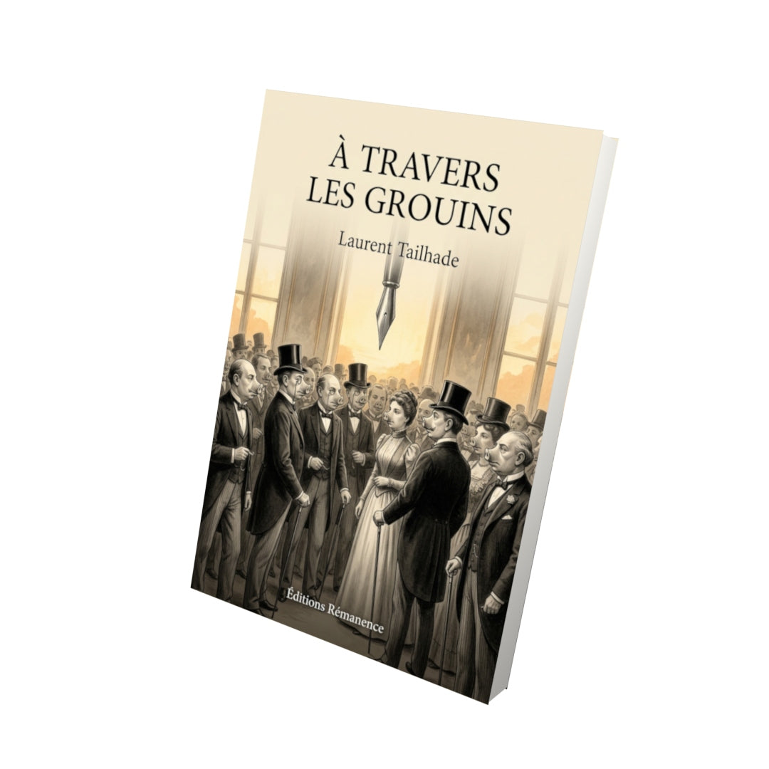 Livre À Travers les Grouins par Laurent Tailhade - Vue 3D - Editions Remanence