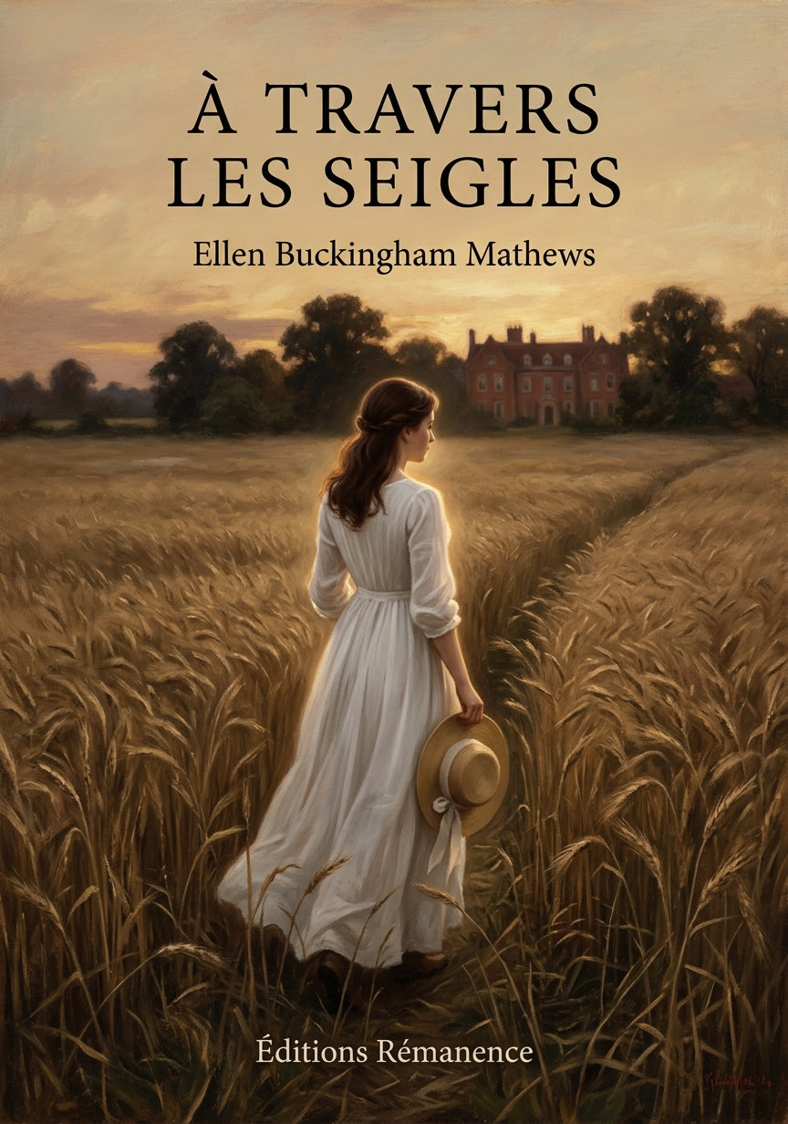 Livre À travers les seigles par Ellen Buckingham Mathews - Couverture - Editions Remanence