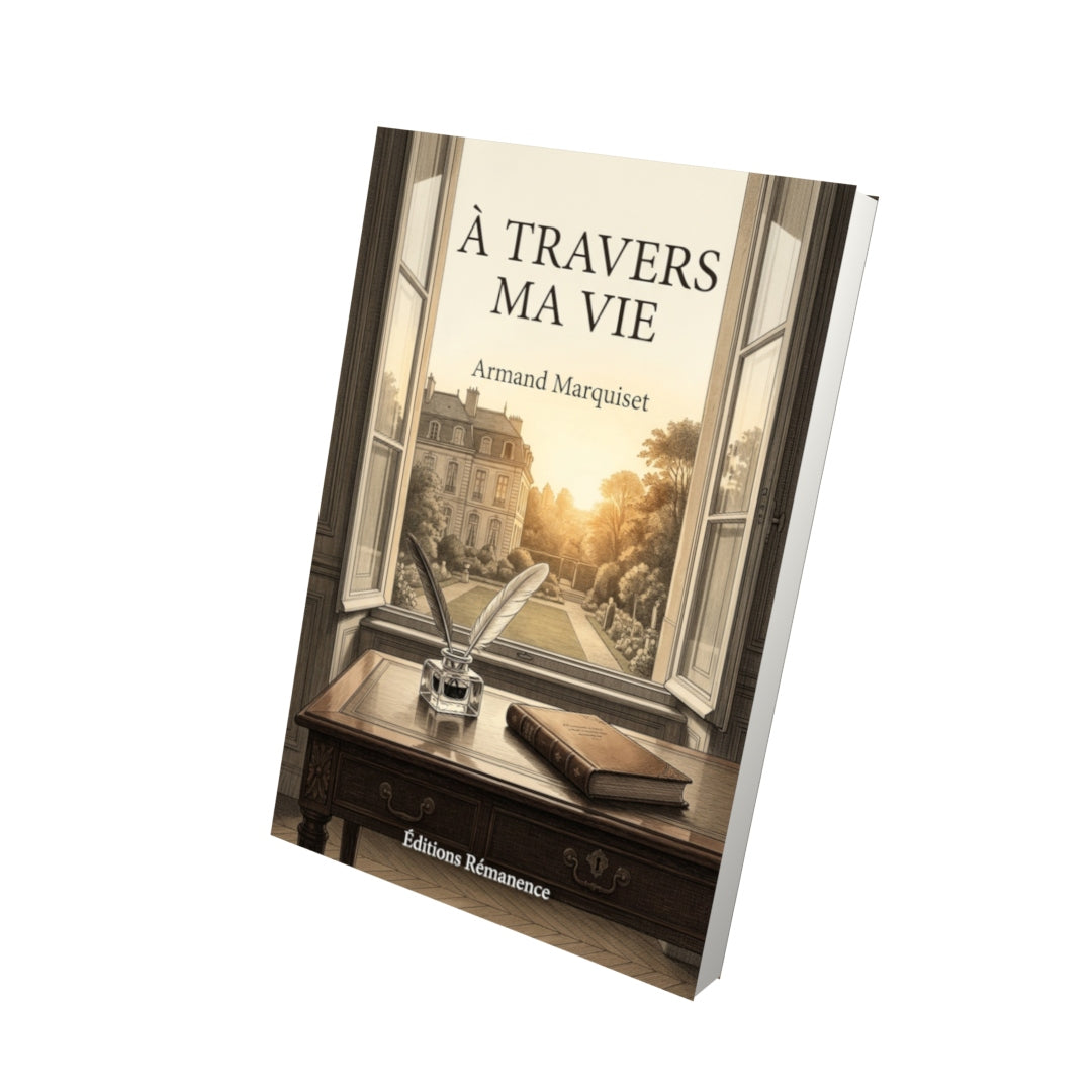 Livre À travers ma vie par Armand Marquiset - Vue 3D - Editions Remanence