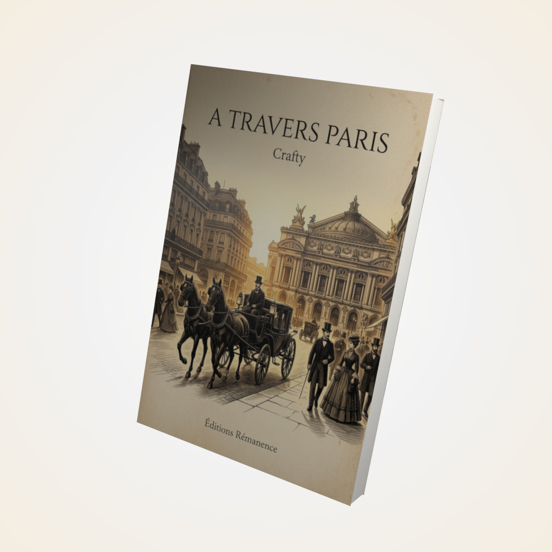 Livre A travers Paris - Crafty - Couverture 3D