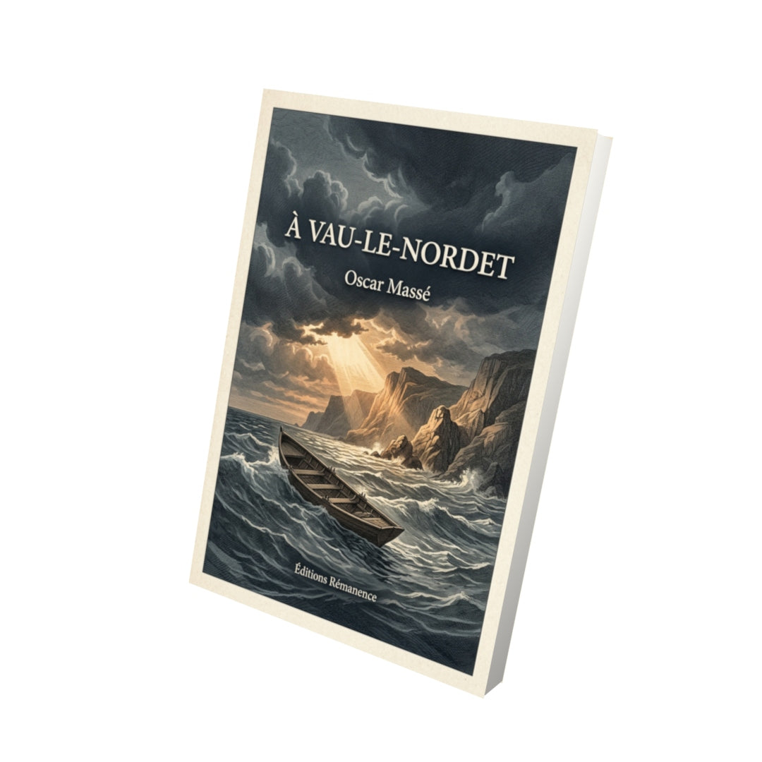 Livre À vau-le-nordet par Oscar Massé - Vue 3D - Editions Remanence