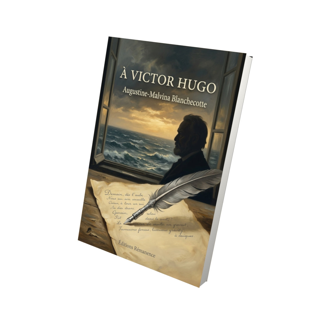 Livre À Victor Hugo par Augustine-Malvina Blanchecotte - Vue 3D - Editions Remanence