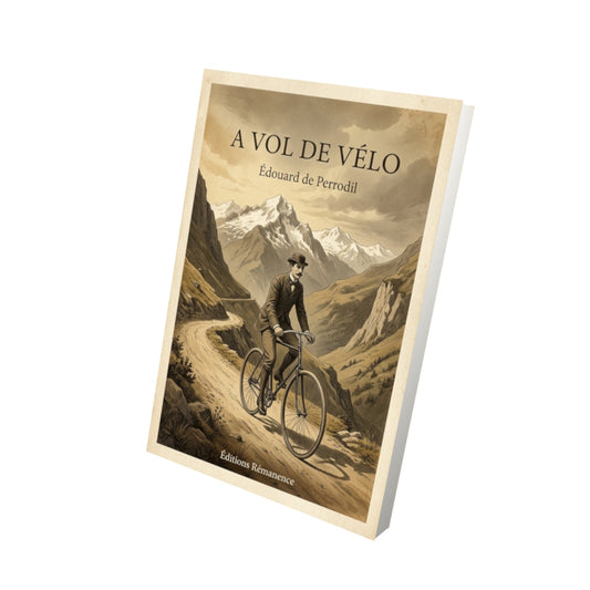 Livre A vol de vélo - Édouard de Perrodil - Vue 3D - Editions Remanence
