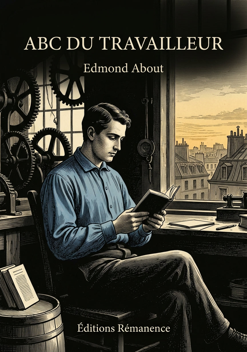 Livre ABC du travailleur par Edmond About - Couverture - Editions Remanence