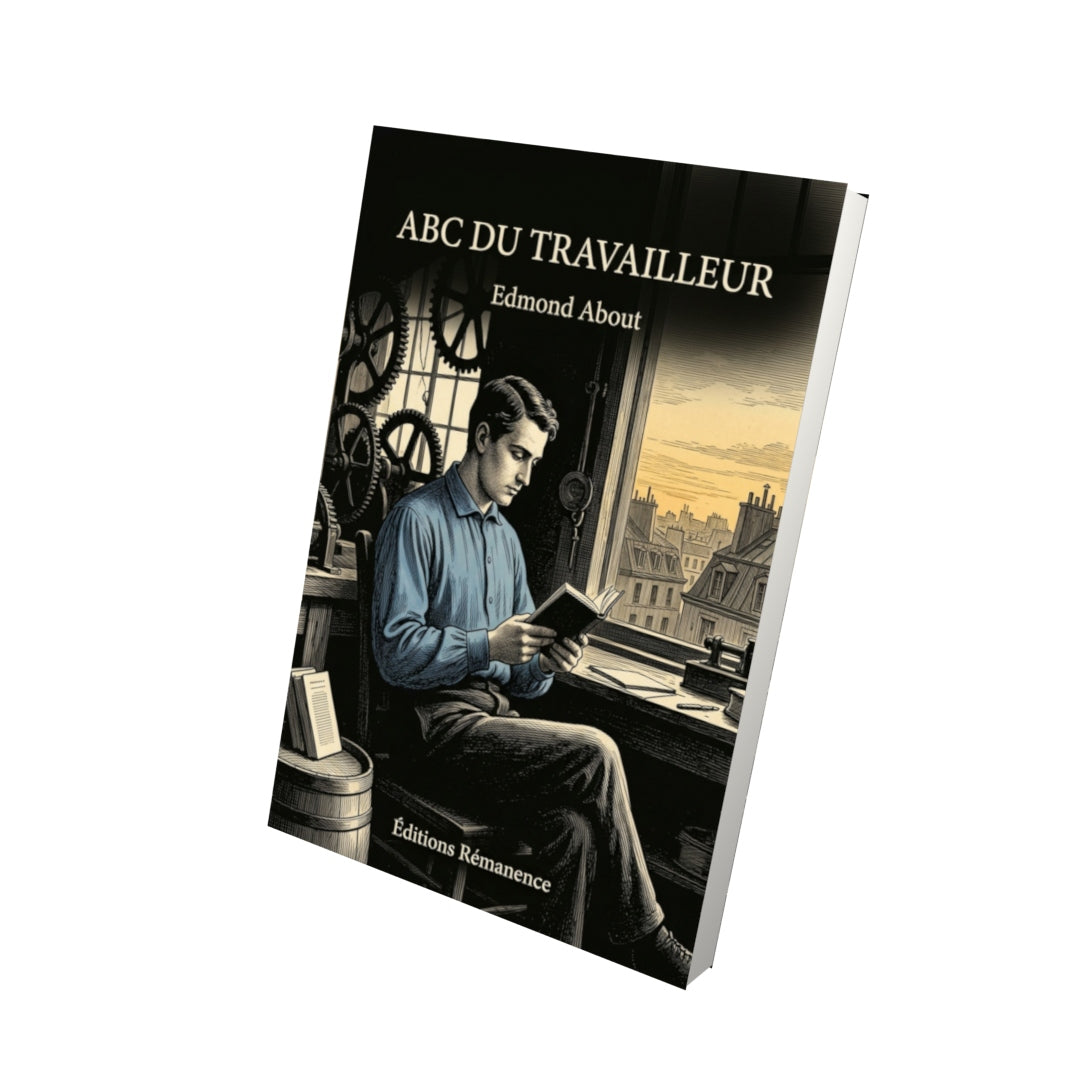 Livre ABC du travailleur par Edmond About - Vue 3D - Editions Remanence