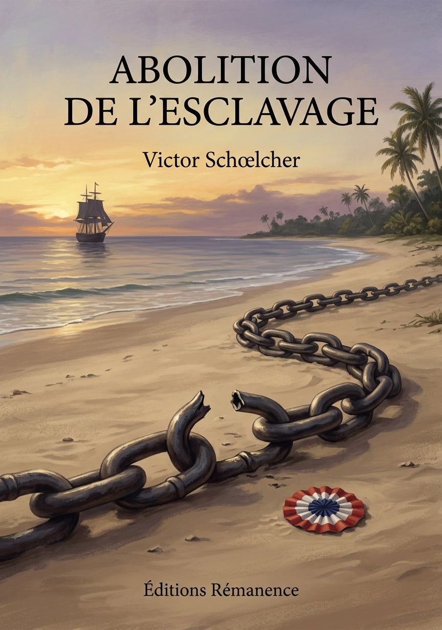 Livre Abolition de l'esclavage par Victor Schœlcher - Couverture - Editions Remanence