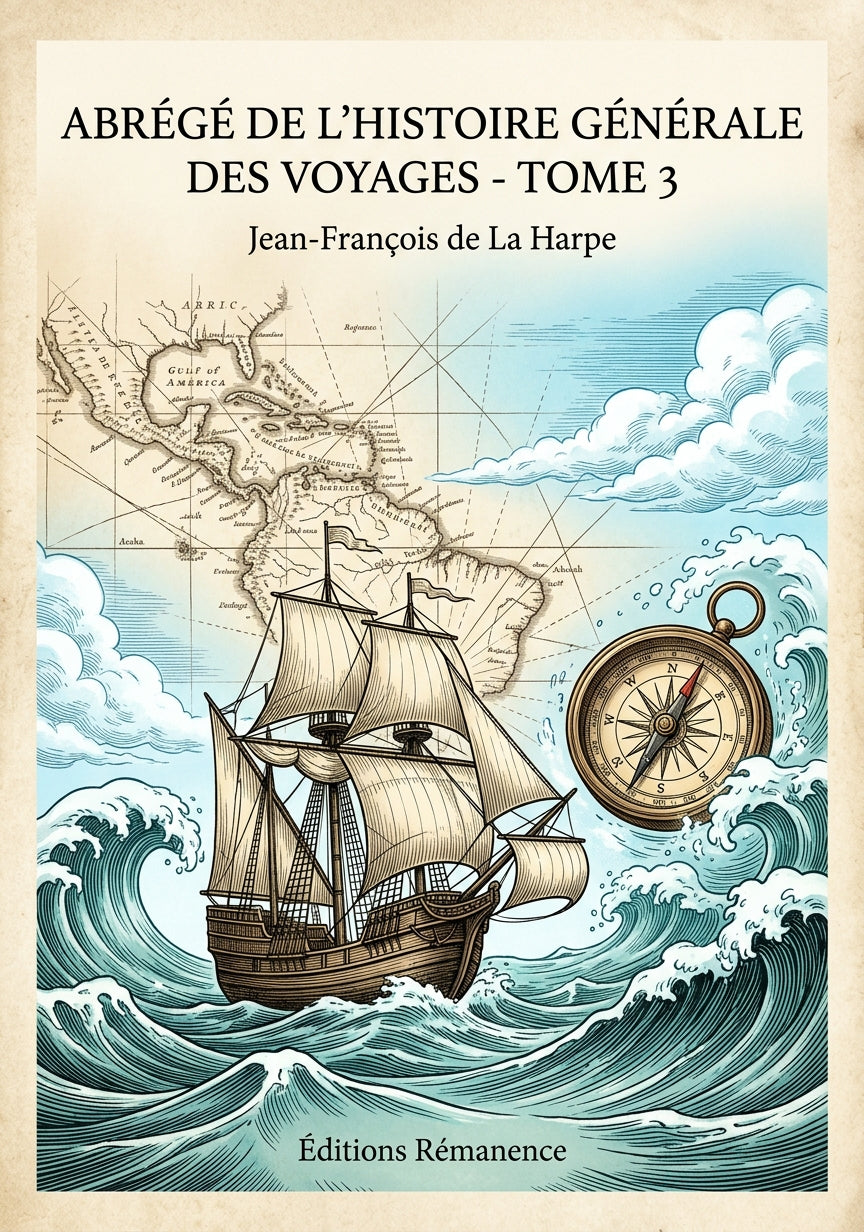 Abrégé de l'Histoire Générale des Voyages - Tome 3 - Jean-François de La Harpe (Couverture)