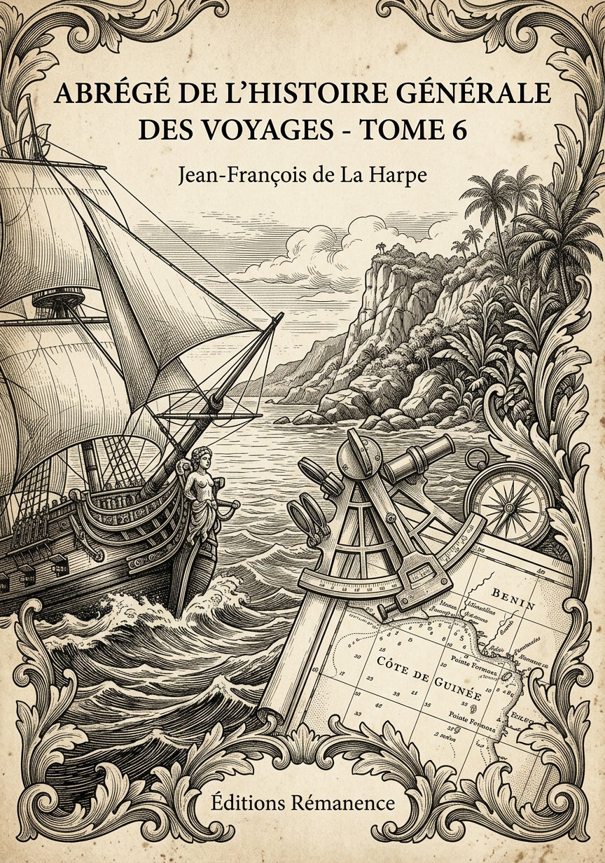 Abrégé de l'Histoire Générale des Voyages - Tome 6 - Jean-François de La Harpe (Couverture)