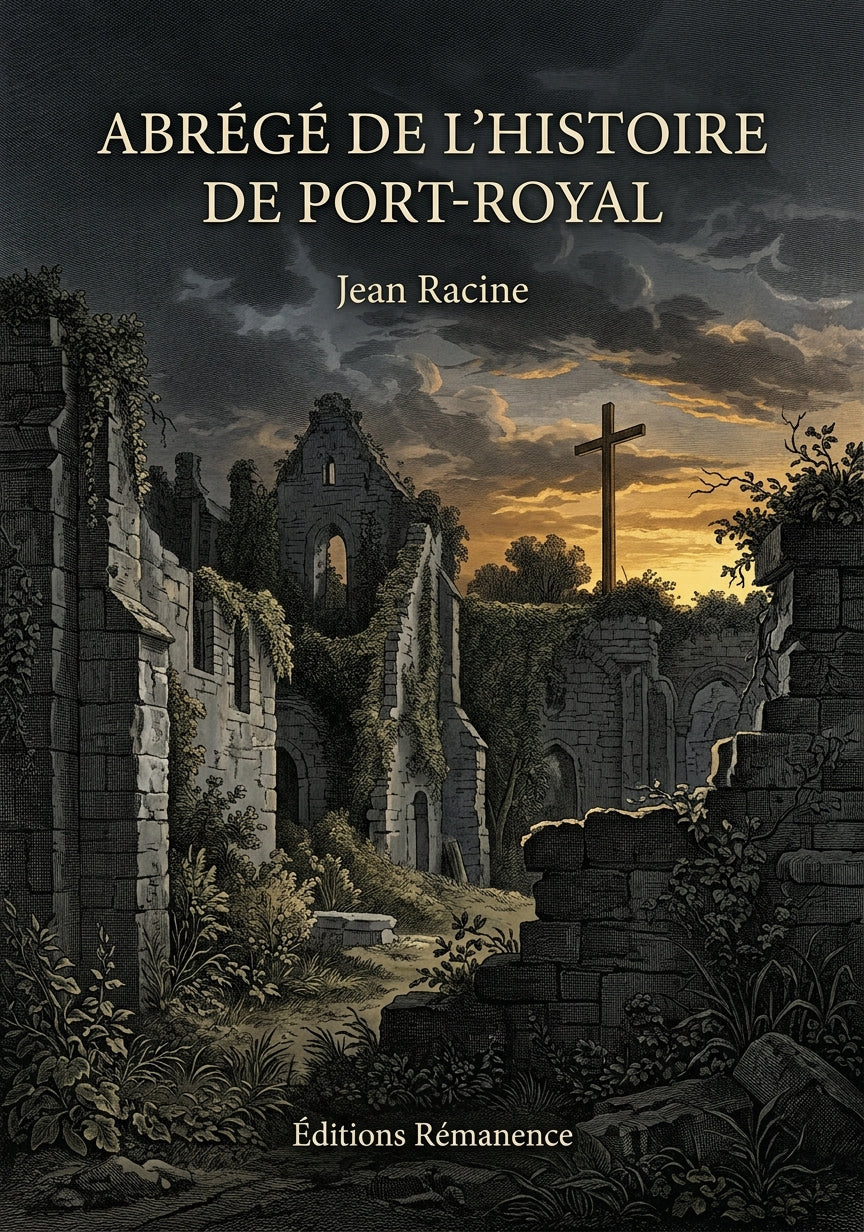 Livre Abrégé de l’histoire de Port-Royal par Jean Racine - Couverture - Editions Remanence