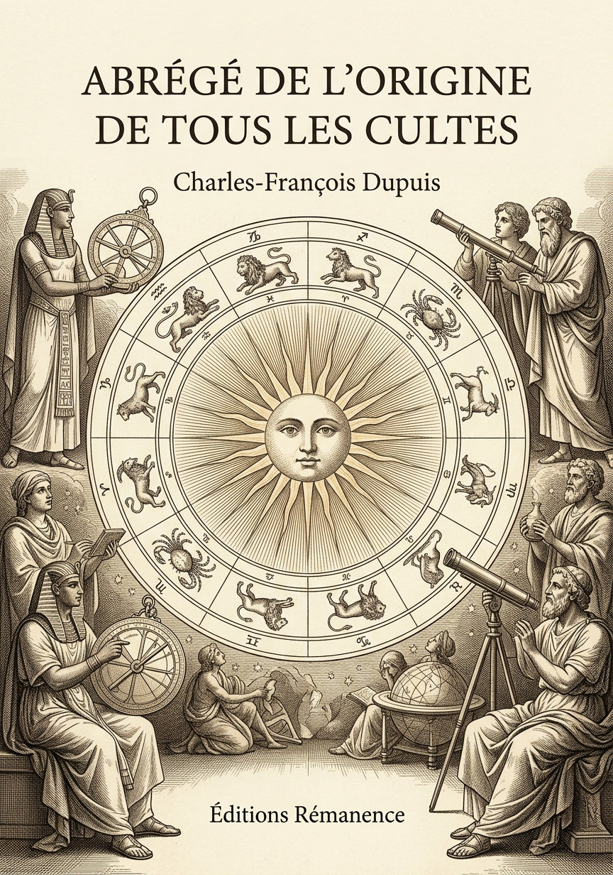 Livre Abrégé de l’origine de tous les cultes par Charles-François Dupuis - Couverture - Editions Remanence
