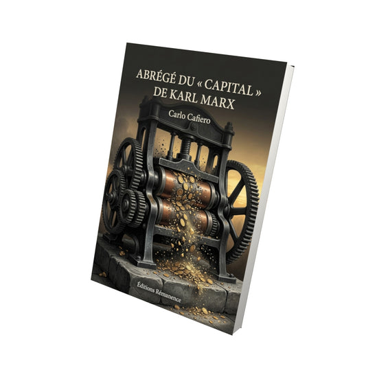 Livre Abrégé du « Capital » de Karl Marx par Carlo Cafiero - Vue 3D - Editions Remanence