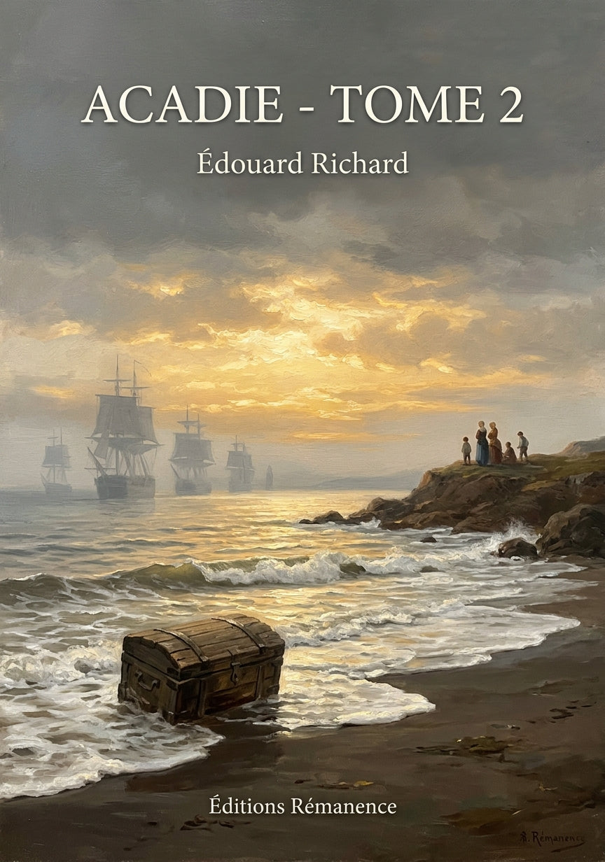 Livre Acadie - Tome 2 par Édouard Richard - Couverture - Editions Remanence