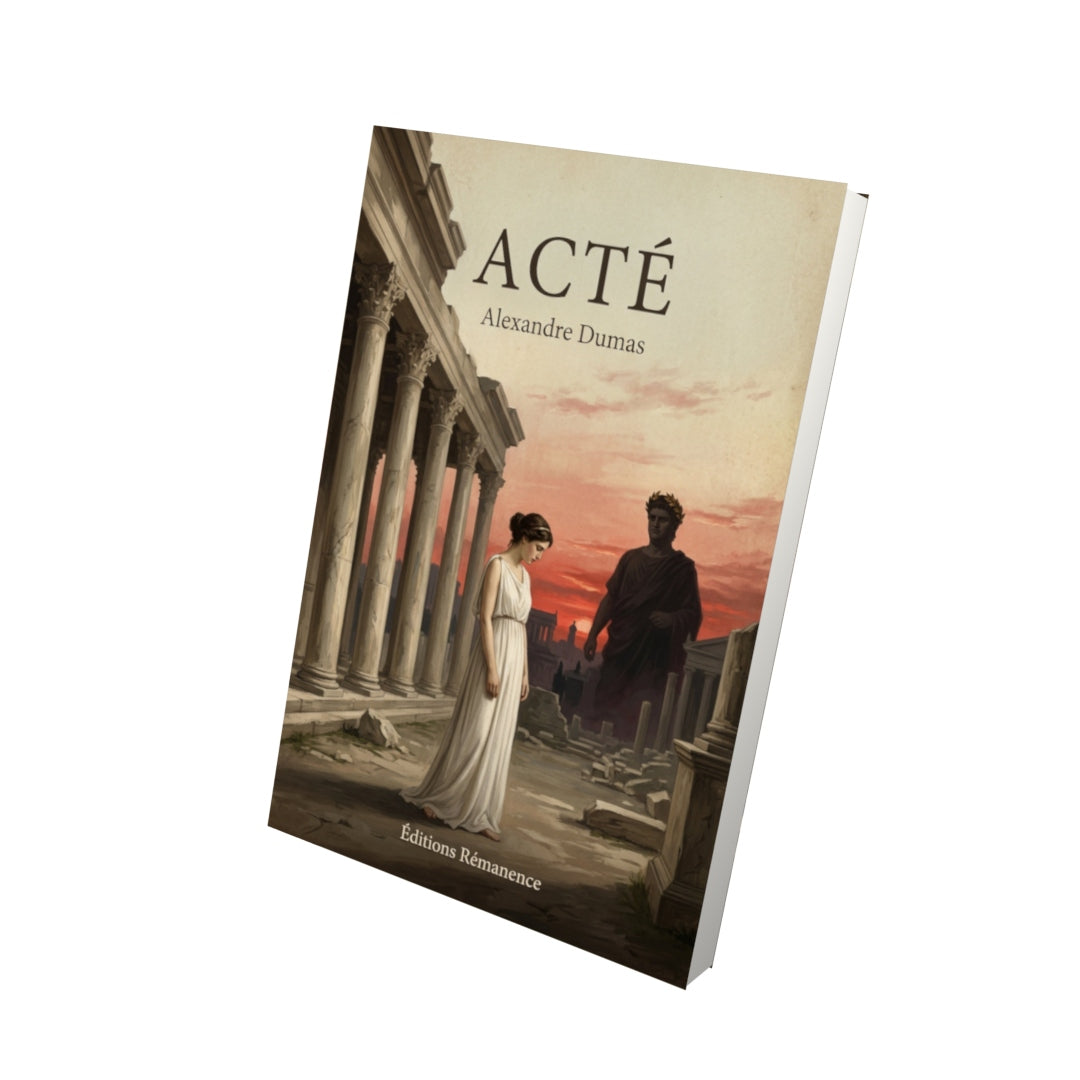 Livre Acté - Alexandre Dumas - Vue 3D - Editions Remanence