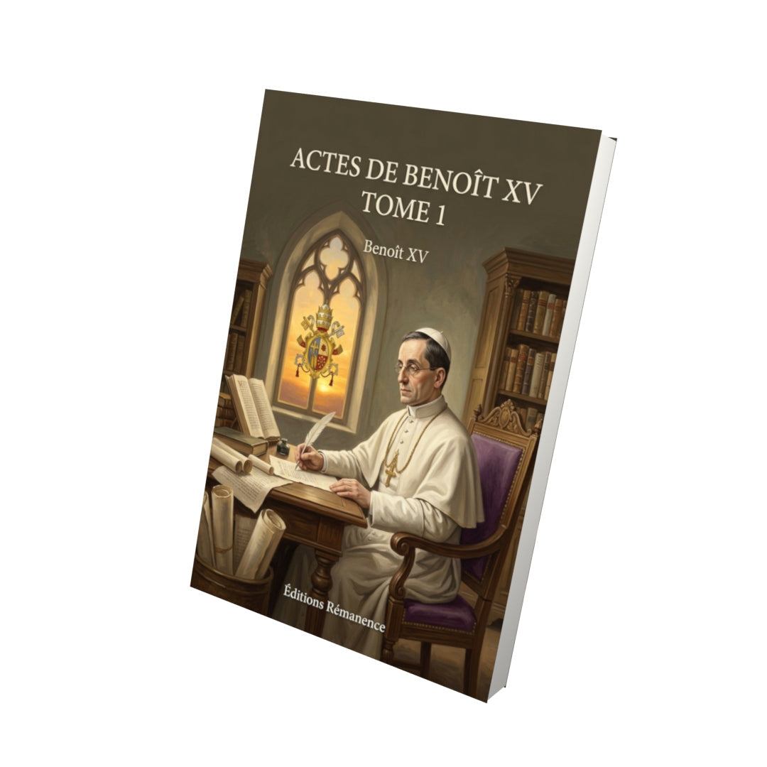 Livre Actes de Benoît XV Tome 1 - Benoît XV - Editions Remanence