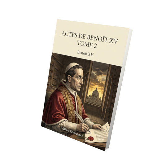 Livre Actes de Benoît XV Tome 2 - Benoît XV - Vue 3D - Editions Remanence