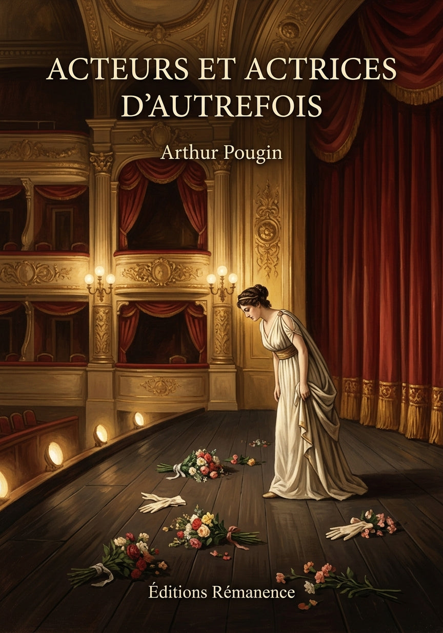 Livre Acteurs et actrices d’autrefois par Arthur Pougin - Couverture - Editions Remanence